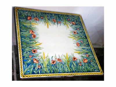 Tavolo 22 Quadrato Papaveri e Grano