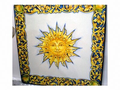 Tavolo 23 Sole con bordura barocca